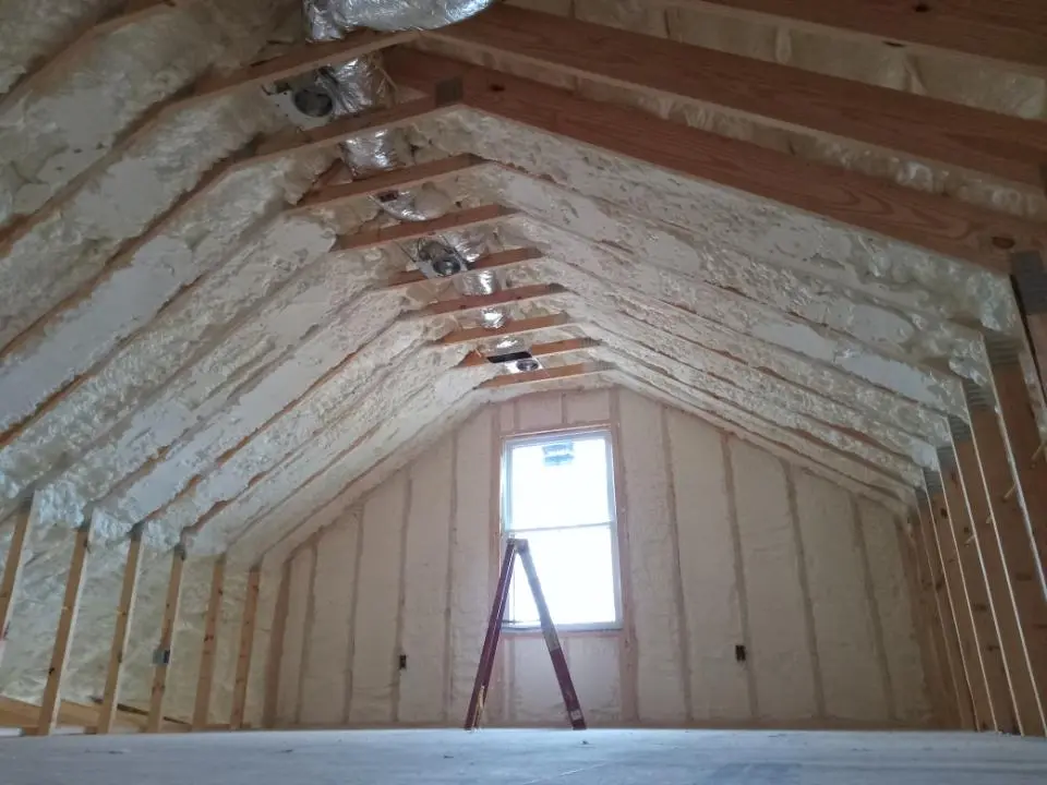 Spray foam roofing application for Crawl Space Insulation project in Overland